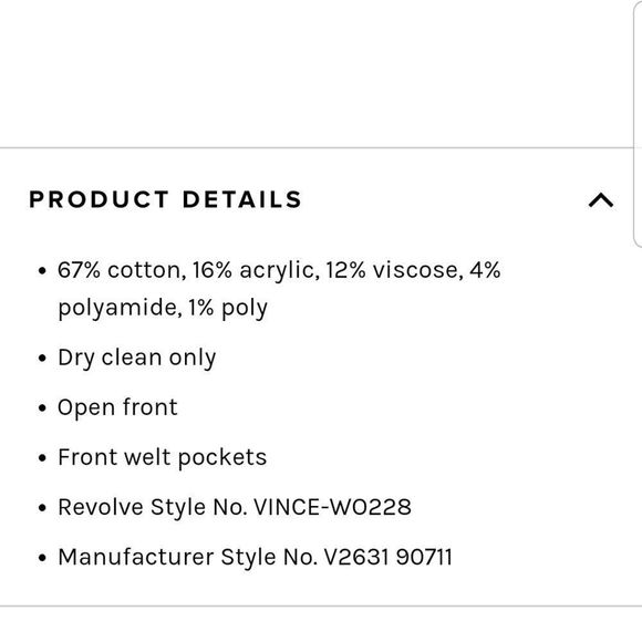 Vince Drape Neck Marled Jacket Sz. XS Pristine $395 Retail - Picture 14 of 16